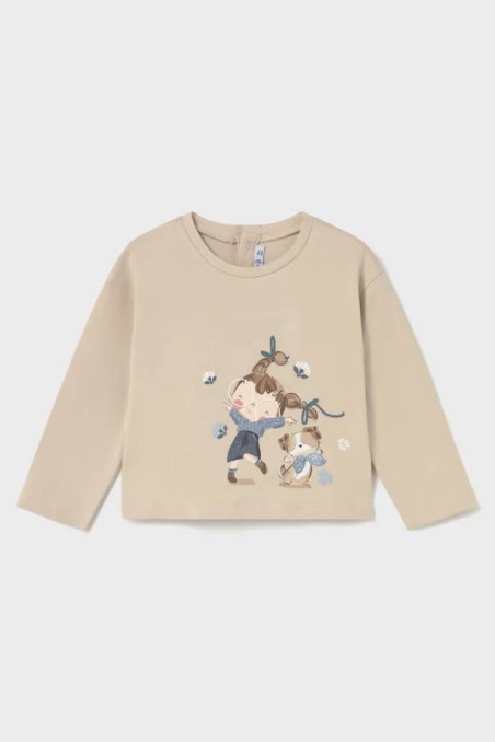 Μπλουζάκι στο χρώμα της άμμου Mayoral