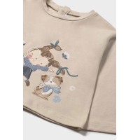 Μπλουζάκι στο χρώμα της άμμου Mayoral