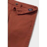 Παντελόνι λοξότσεπο βασικό κεραμιδί 