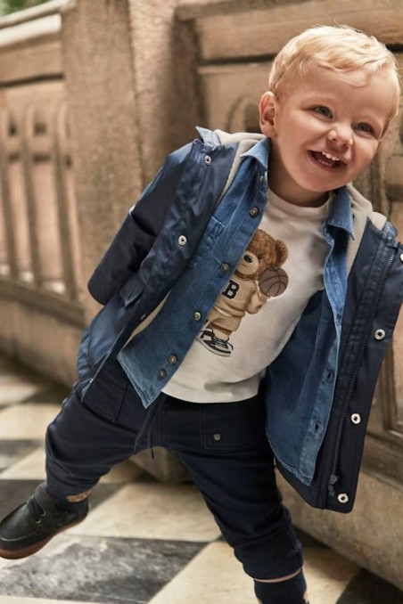 Παντελόνι με λάστιχο στη μέση μπλε Mayoral