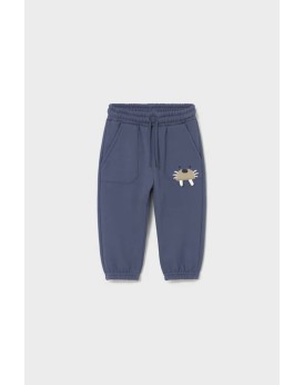 Παντελόνι βαμβακερό μπλε με σχέδιο Mayoral Παντελόνι βαμβακερό μπλε με σχέδιο Mayoral