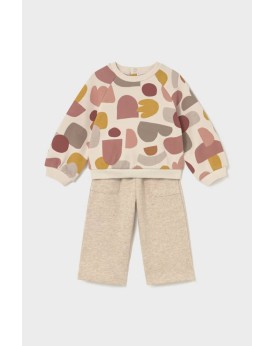 Σετ φόρμα φούτερ με σχέδιο σταμπωτό Mayoral