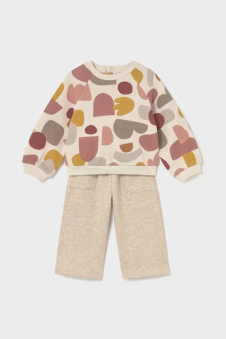 Σετ φόρμα φούτερ με σχέδιο σταμπωτό Mayoral