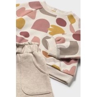 Σετ φόρμα φούτερ με σχέδιο σταμπωτό Mayoral