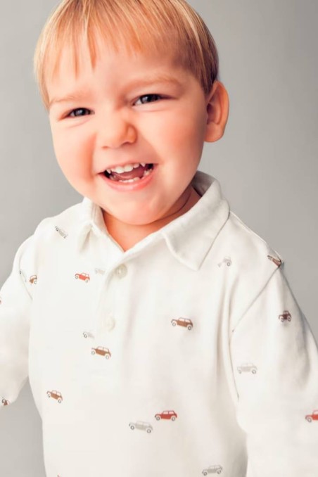 Μπλουζάκι πόλο με στάμπα αυτοκινητάκια Mayoral