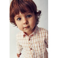 Πουκάμισο μουσταρδί καρό Mayoral