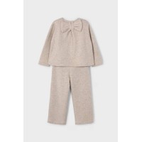 Σετ πλεκτή φόρμα μπεζ-χρυσό Mayoral Σετ πλεκτή φόρμα μπεζ-χρυσό Mayoral