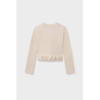 Μπλούζα με μακρύ μανίκι κρεμ Mayoral 