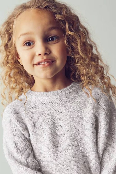 Πουλόβερ ασημί με παγιέτες Mayoral