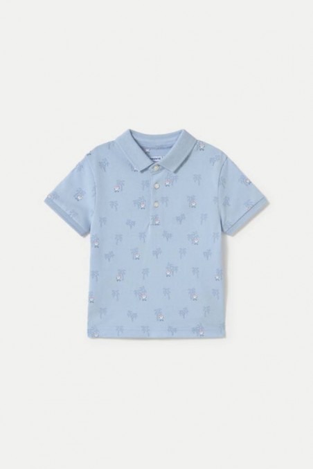 Βαμβακερό πόλο μπλουζάκι με σχέδιο Mayoral