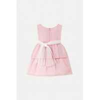 Βρεφικό ροζ φόρεμα λινό Mayoral 