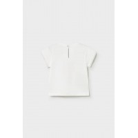 Μπλουζάκι λευκό με σχέδιο για μωρό Mayoral