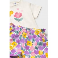 Σετ σορτς 3 τεμαχίων λιλά Mayoral 