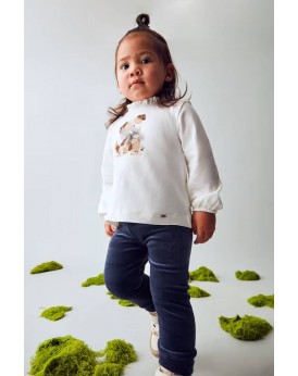 Κολάν βασικό βελούδο μπλε για  μωρό Mayoral