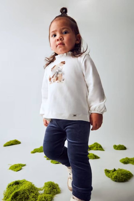 Κολάν βασικό βελούδο μπλε για  μωρό Mayoral