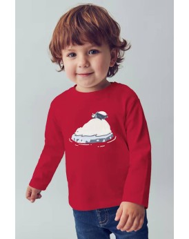 Μπλούζα κόκκινη με σχέδιο για μωρό Mayoral