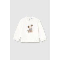 Μπλούζα κρεμ για μωρό με σχέδιο Mayoral