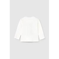 Μπλουζάκι κρεμ με σχέδιο για μωρό mayoral Μπλουζάκι κρεμ με σχέδιο για μωρό mayoral