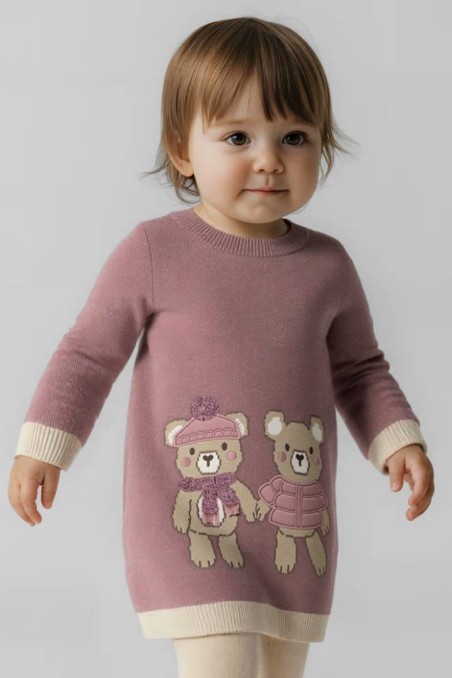 Βρεφικό φόρεμα με αρκουδάκια mayoral