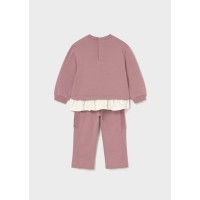 Φόρμα για μωρό ροζ με σχέδιο αρκουδάκι Mayoral