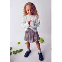 Φούστα πλισέ ασημί Mayoral 