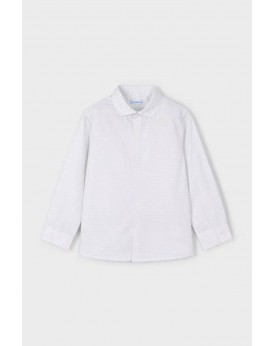 Πουκάμισο λευκό σταμπωτό mayoral Πουκάμισο λευκό σταμπωτό mayoral