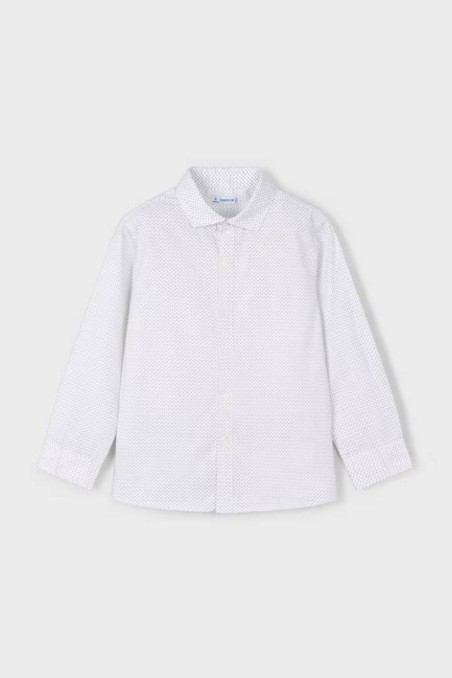 Πουκάμισο λευκό με σταμπωτό mayoral
