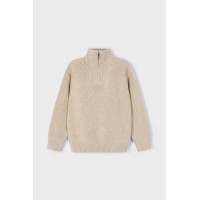 Πλεκτό πουλόβερ μπεζ mayoral