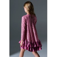 Φόρεμα παγιέτα ροζ Melin rose