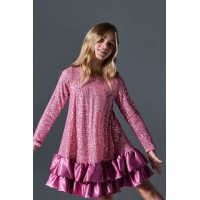 Φόρεμα παγιέτα ροζ Melin rose