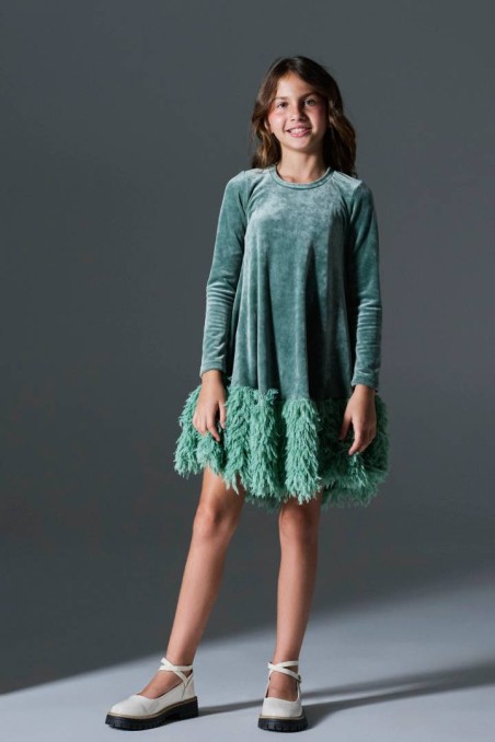 Φόρεμα βελούδο Melin rose 