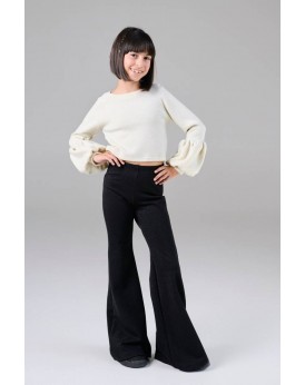 Melin Rose Κολάν Καμπάνα με λούρεξ Μαύρο