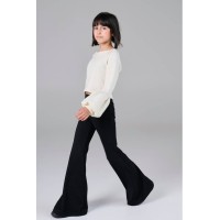 Melin Rose Κολάν Καμπάνα με λούρεξ Μαύρο