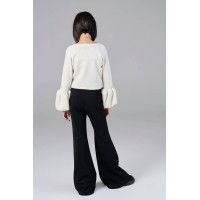 Melin Rose Κολάν Καμπάνα με λούρεξ Μαύρο