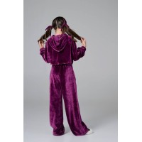 Melin Rose Σετ βελούδο με κουκούλα Ματζέντα