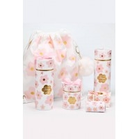 Μπομπονιέρα κερί pink bloom-Soap tales