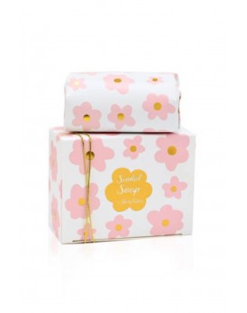Μπομπονιέρα σαπουνάκι 100γρ pink bloom - SoapTales