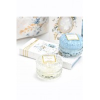 Μπομπονιέρα κερί στρογγυλό γαλάζιο coco-Soap tales