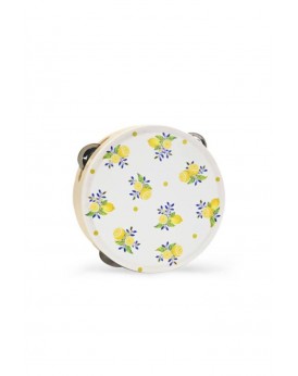 Μπομπονιέρα ξύλινο ντέφι λεμόνι