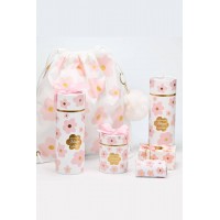 Σακίδιο πλάτης pink bloom μαζί με μπρελόκ