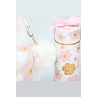 Σακίδιο πλάτης pink bloom μαζί με μπρελόκ