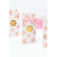 Μπομπονιέρα σημειωματάριο με post it και στυλό pink bloom Soap tales