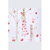 Charm με μαντιλάκι και πέρλες cherry