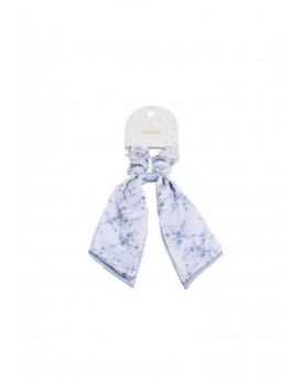 Scrunchie με μαντίλι blue toile