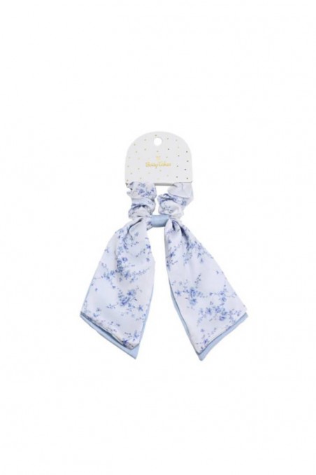 Scrunchie με μαντίλι blue toile