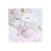 Scrunchie με μαντίλι pink toile