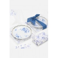 Πιατάκι πορσελάνη blue flowers