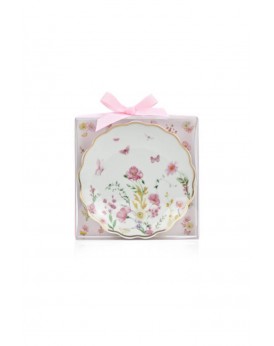 Πιατάκι πορσελάνη Pink Fleur SoapTales