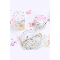 Πιατάκι πορσελάνη Pink Fleur SoapTales