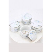 Μπιζουτιέρα από πορσελάνη blue fleur